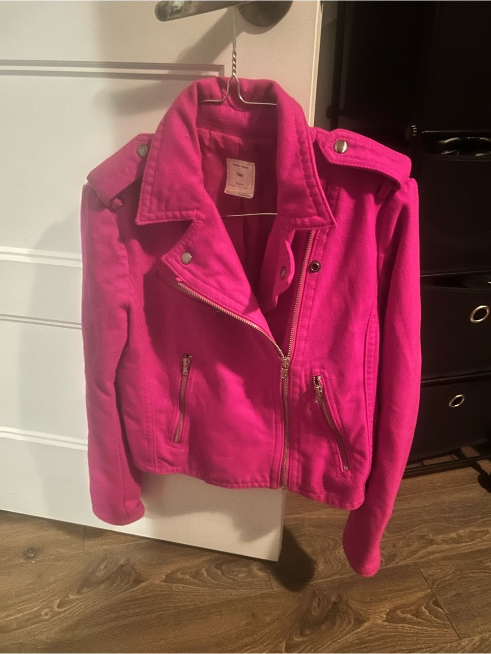 GAP Hot Pink Women's Moto Jacket